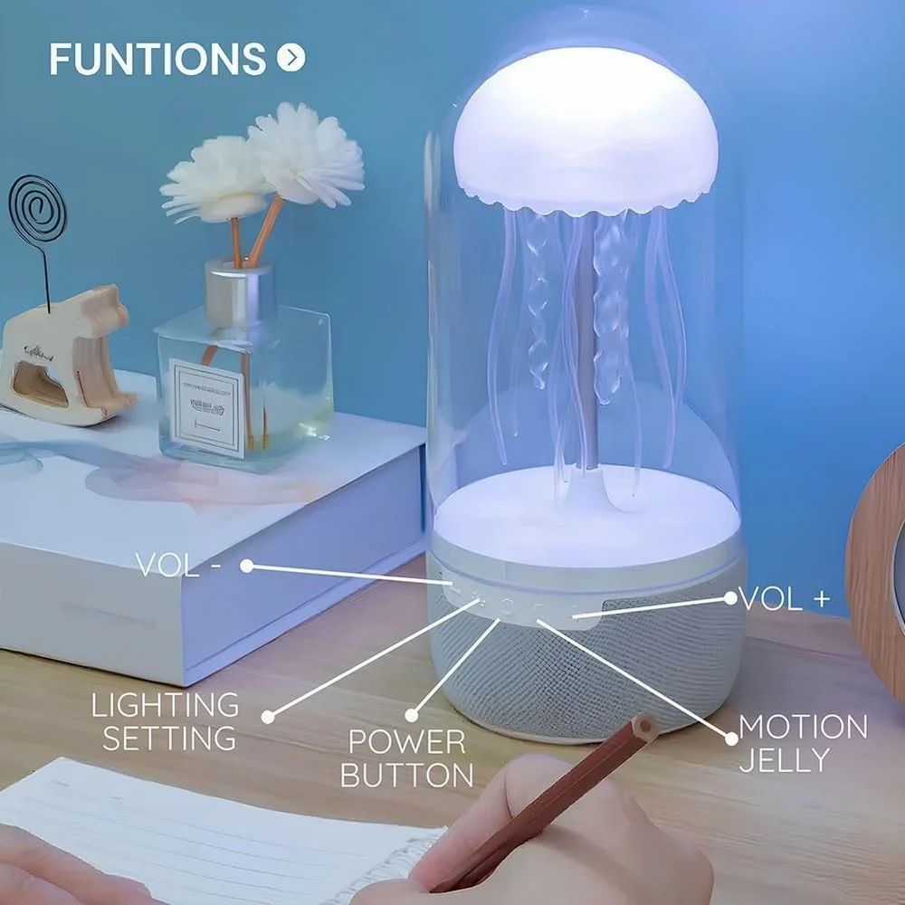 Jellyfish Lamp With Bluetooth speaker