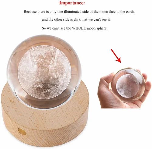3D Night Moon Lamp Moon Light with Stand Ouch Control